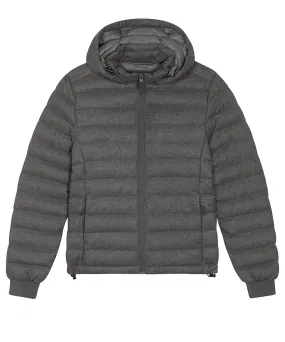 Stella Voyager wool-like padded jacket (STJW897) | Dark Heather Grey