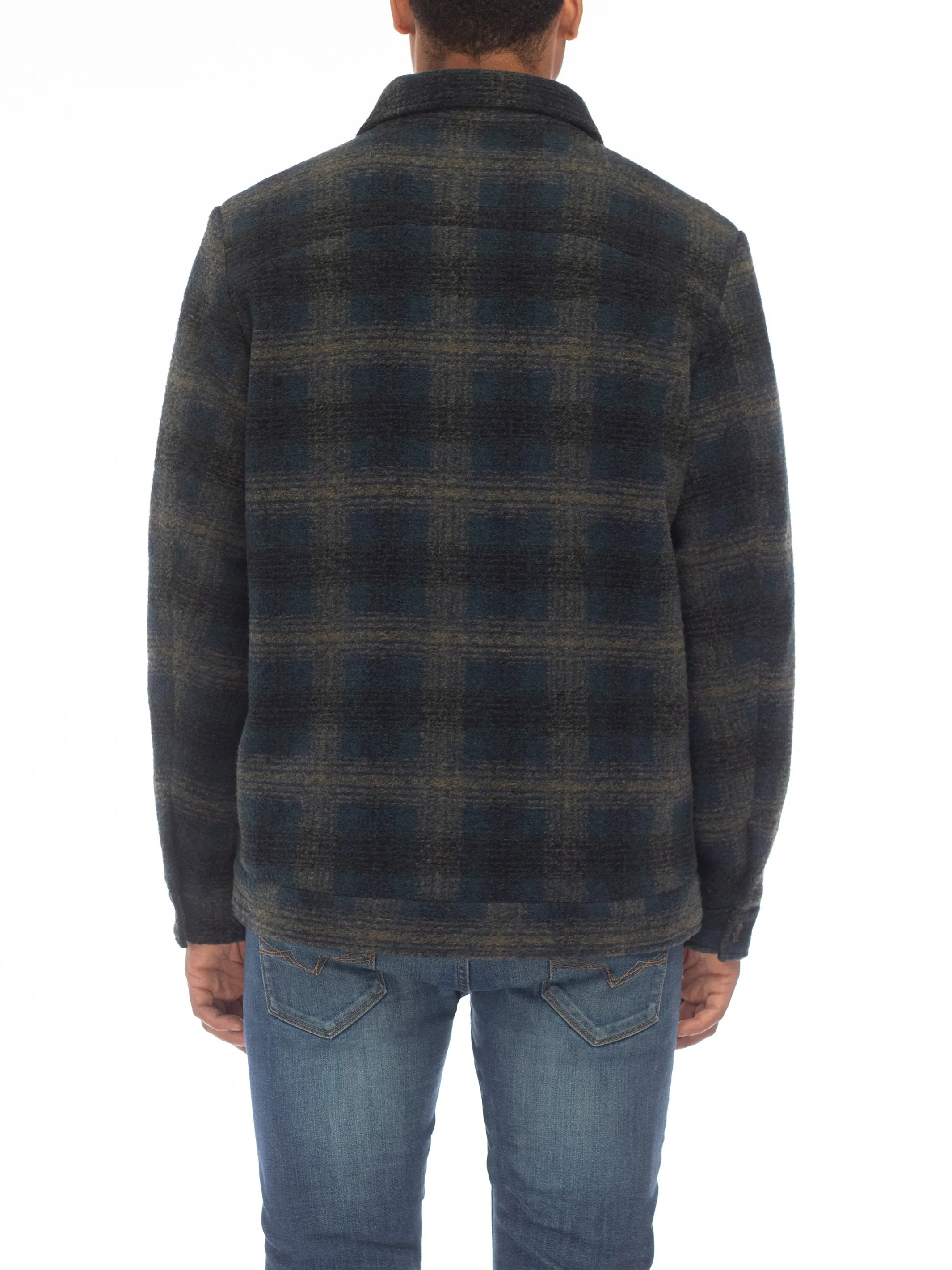 Walker Green Plaid Chore Jacket