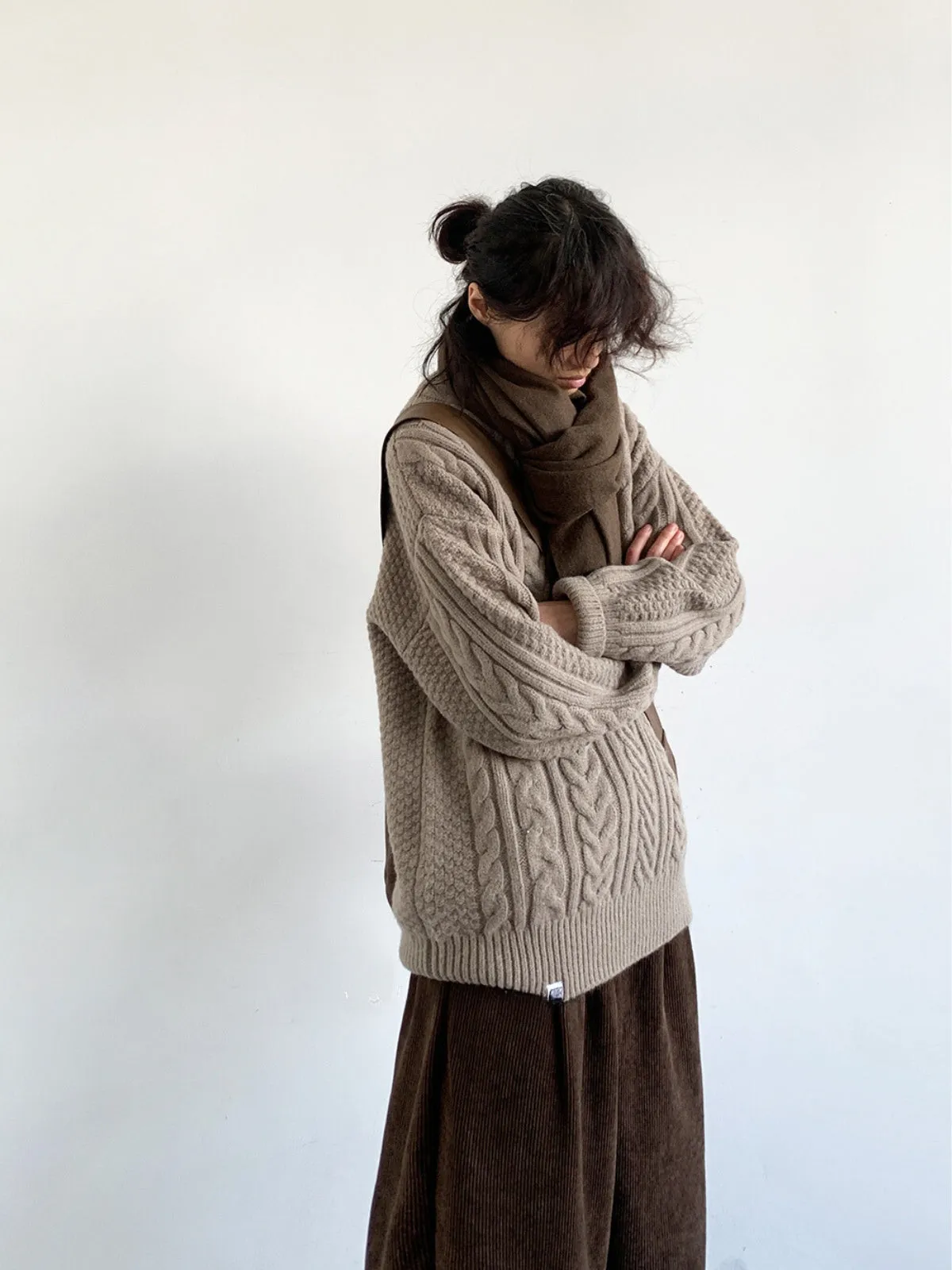 WLS Round Neck Knitted Sweater