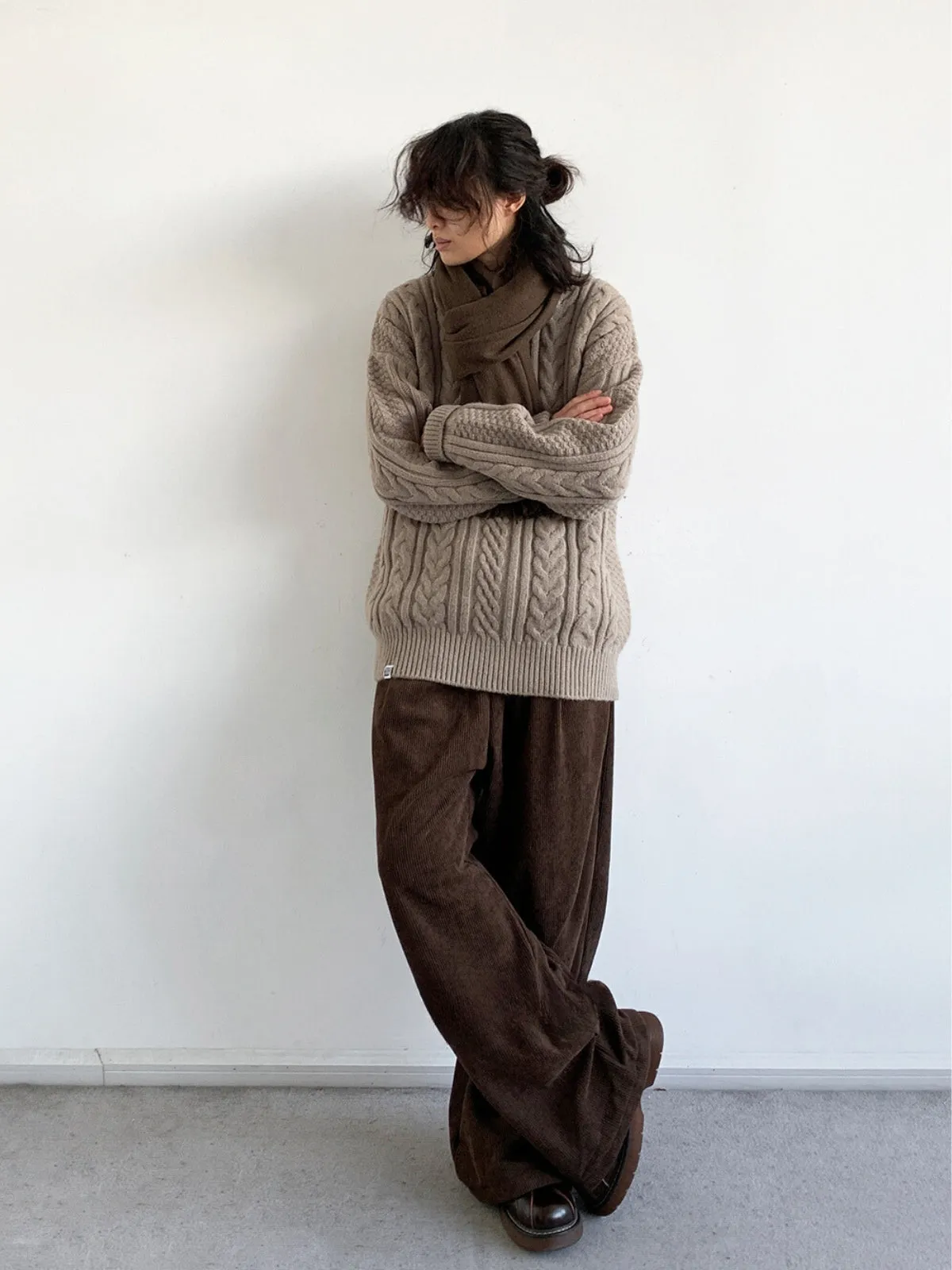 WLS Round Neck Knitted Sweater