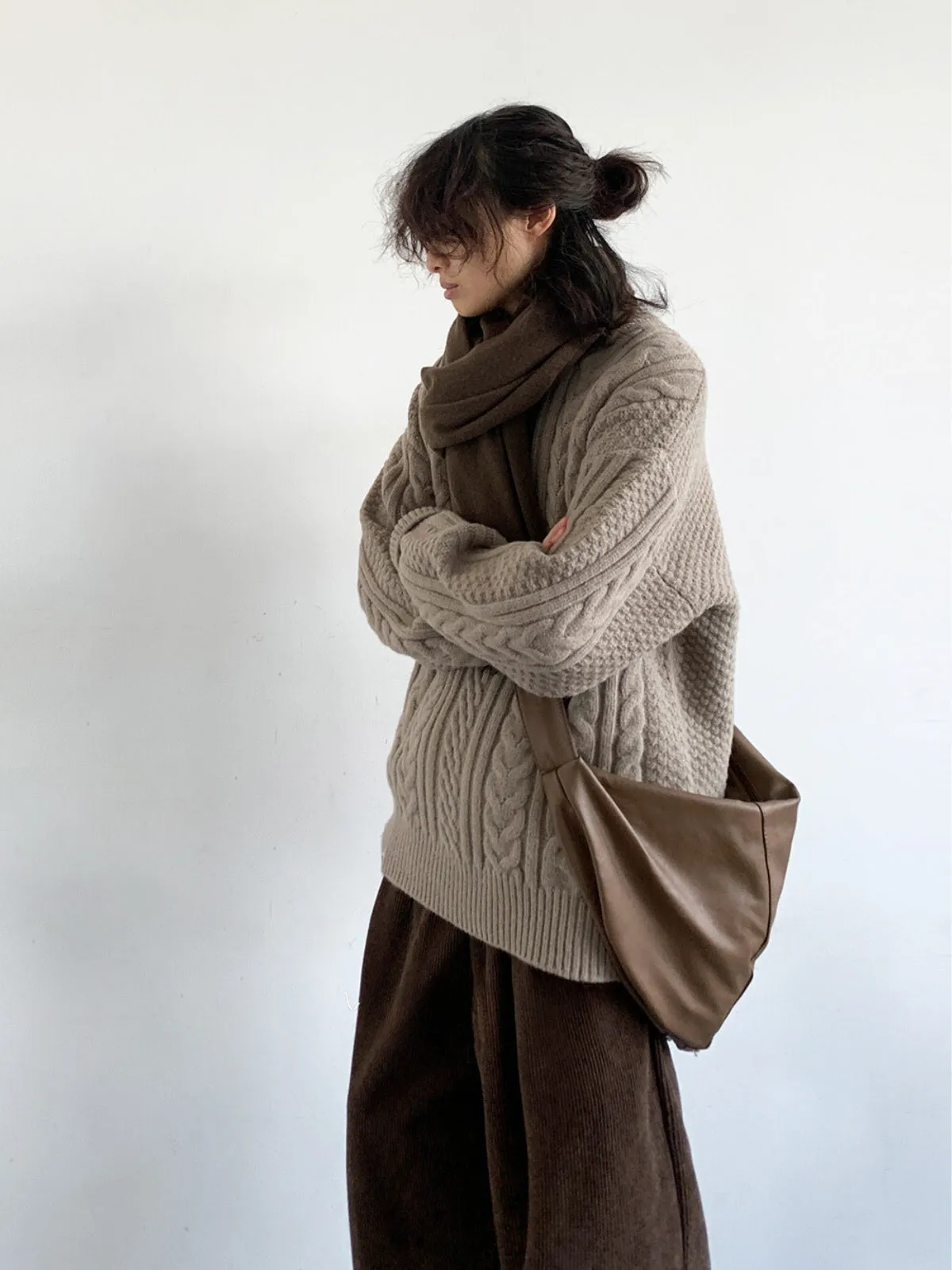 WLS Round Neck Knitted Sweater
