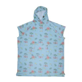 YY Poncho Aqua Micro Kenny print